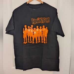 ⭐3 For $20⭐ Haikyu!! Black and Orange Graphic Tee